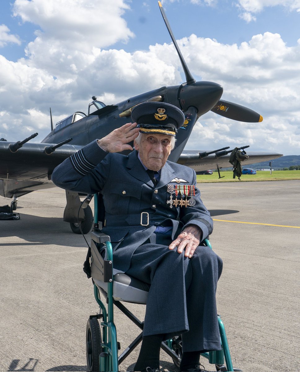 Group Captain John Hemmingway, who is 104, is the last living RAF pilot who took part in the Battle Of Britain. We owe everything we have to people like John and they, an extraordinary generation, MUST NOT BE FORGOTTEN. Thank you from the bottom of my heart John. I salute you Sir