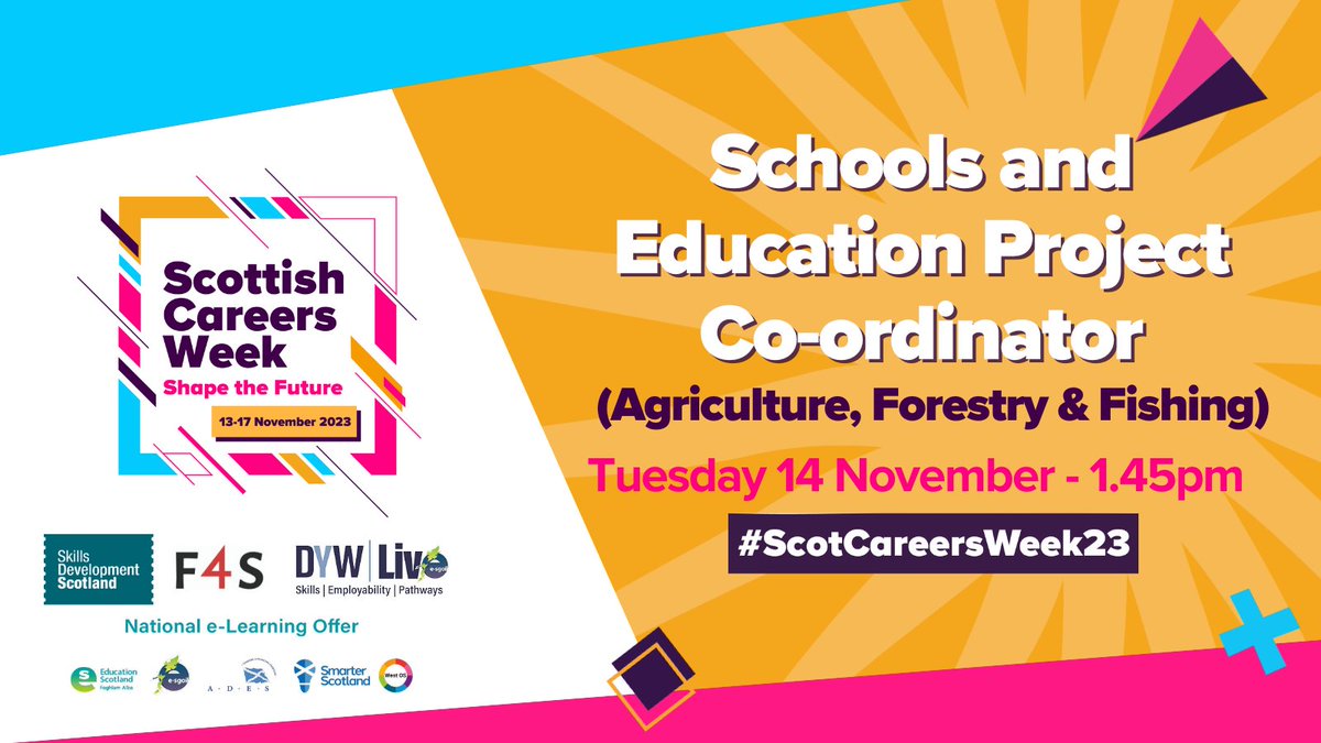 Coming up today for #scotcareersweek23 sign up here; e-sgoil.com/dyw-live/dyw-l… @eSgoil @DYWScot @ssencommunity @sserenewables @LantraScotland #NeLO