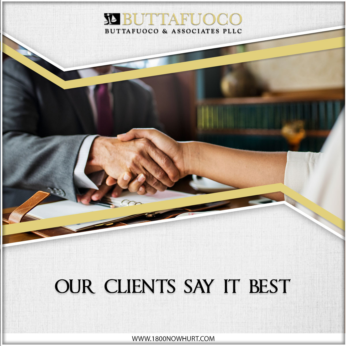 InjuryLawyersBL's tweet image. When our clients speak, it&apos;s the ultimate testament to our dedication and expertise. 
Excellence in legal service, proven by your words. ⭐📜 

#ClientRecommendations #LegalExcellence #TopInjuryLawyers #Lawyers #ButtafuocoandAssociates