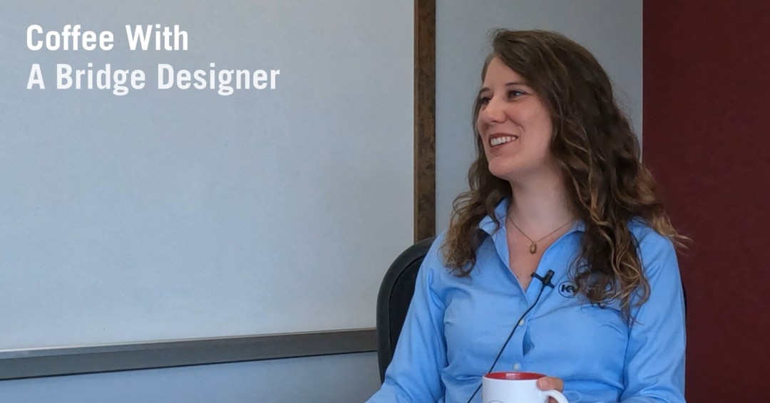 Check out our latest video in our "Coffee with…" series. David sat down with our bridge designer, Margaret Donoho, PE, to discuss all things bridges. kveng.com/news/coffee-wi… #KVE #Bridges #CivilEngineering