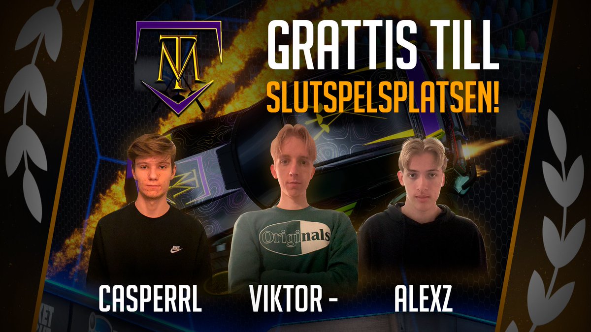 Vi har vårt sista SM-lag! 

Stort grattis till #Musketörerna som kvalar till slutspelet som fjärde seed🤩

👤: <a href="/VictorRl13/">Victor Rl</a>
👤: <a href="/CcasperRL/">casper</a>
👤: <a href="/RLaleex/">alex.</a>

Vi ses i Älmhult 9 december! 🤩