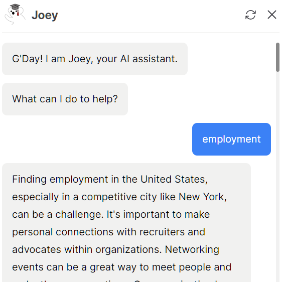 Just in case you missed the memo... Today we launched Joey, our Koala-IA assistant! Give our Koala-AI a whirl by visiting aucommunity.org and clicking the yellow bubble on any of the pages. Your questions will help refine Joey's answers. Cheers!