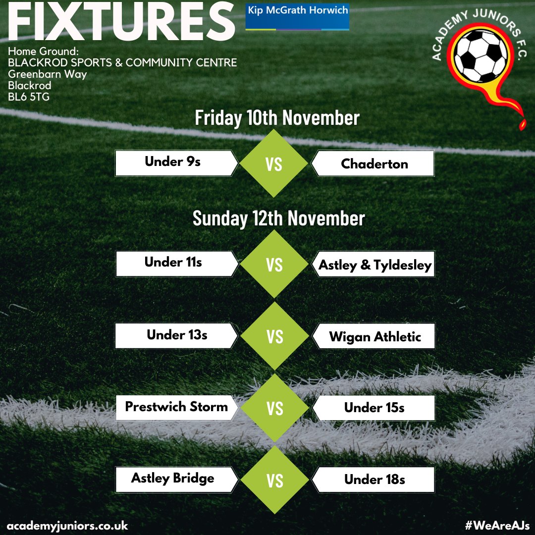 ajsgreenarmy's tweet photo. We are so pleased to share that our brand new U9s team are playing their first ever match on Friday evening at our training pitch. #WEAREAJS https://t.co/dkGMniKOZG