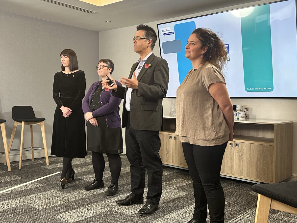 NHSE_WTE's tweet image. Prof. Julian Barratt, Nat Ruscoe and Kirsty Martin-McGill are currently holding a panel on &apos;A Centre for the Future.&apos; 

Attendees can submit their questions to the panel via the Advancing Practice Conference portal. 

#AdvancingPractice2023