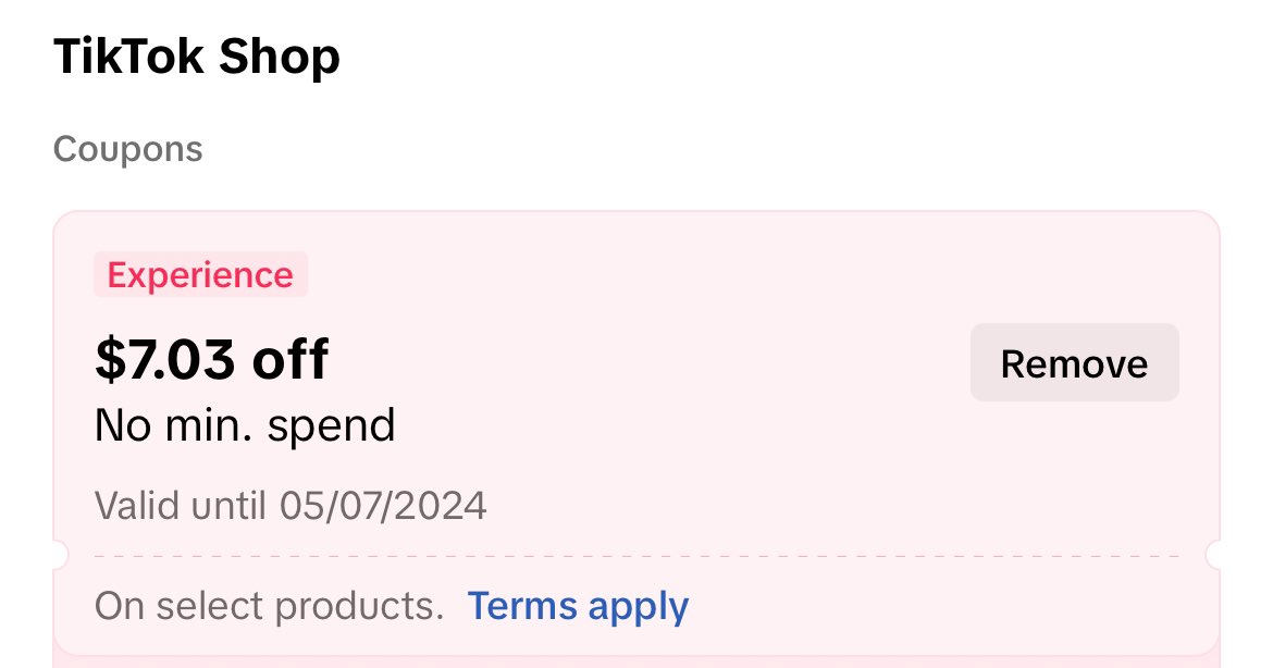 Joshua on X: “🔥 TikTok Deals: NEW $7.03 coupon added when you log
