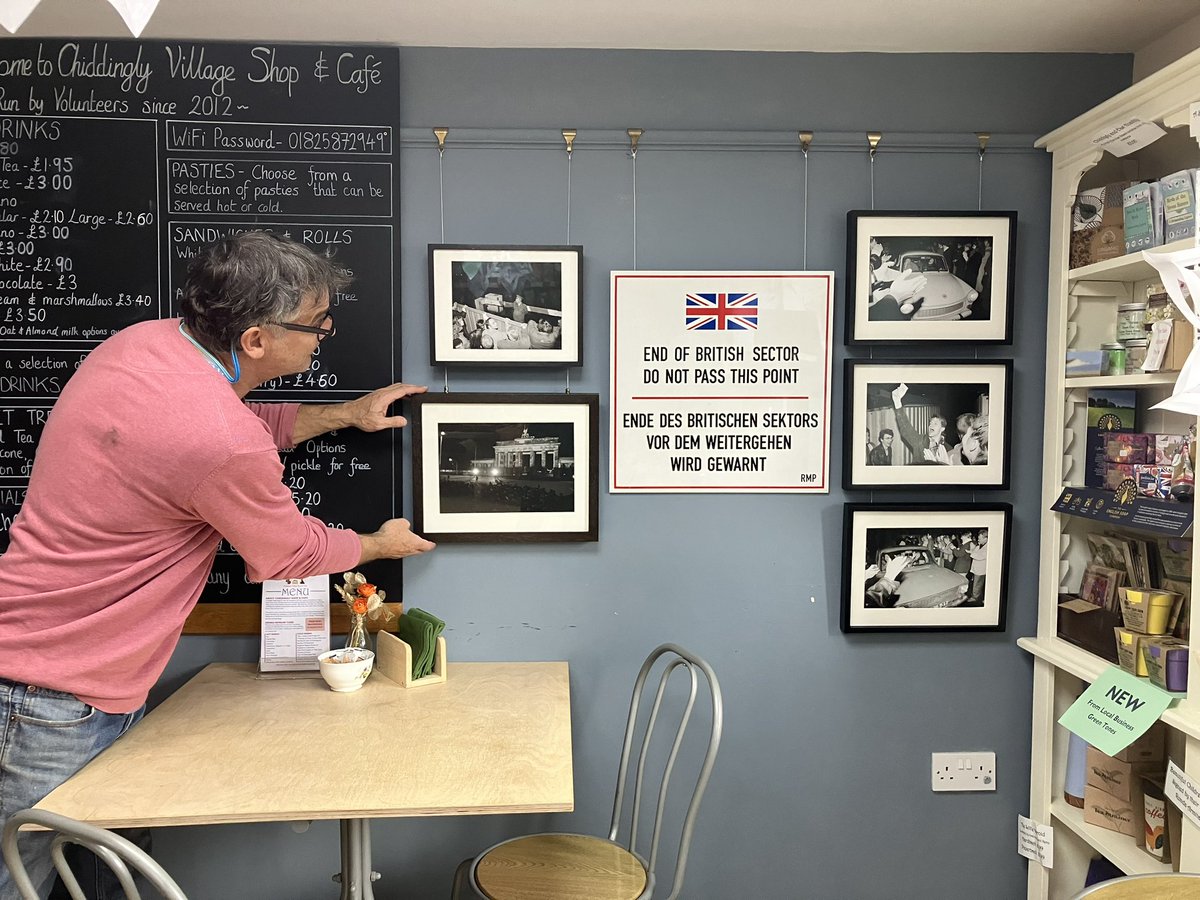 On Thursday 9th November 1989 the destruction of the Berlin Wall began! We have photographs on our art wall this month taken on this day, we also have other memorabilia for you to come and look at. Feel free to pop in and have a look at this interesting display by Lance Downie.