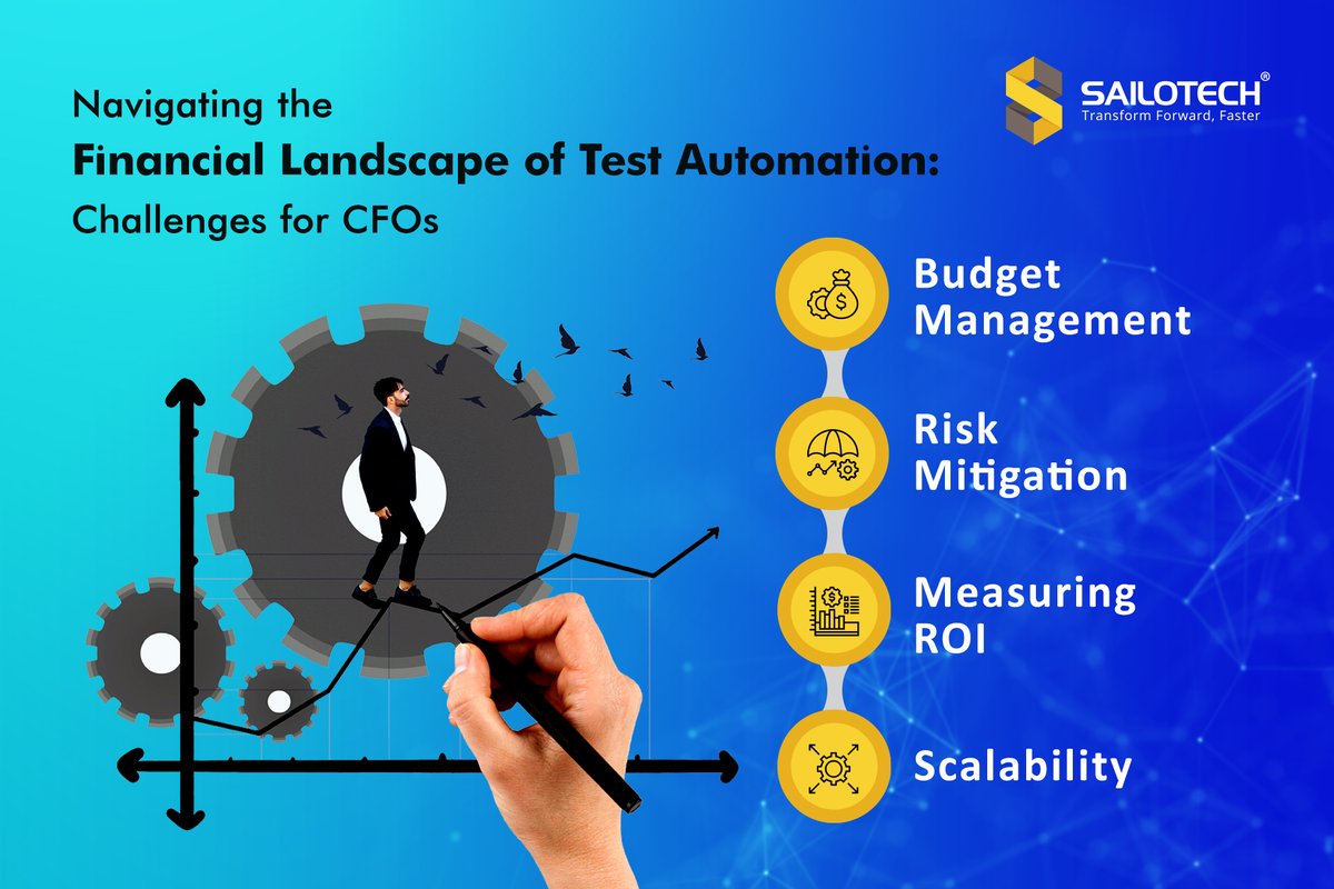 Sailotech's tweet image. As the financial stewards of their organizations, CFOs face unique challenges when it comes to test automation.  Enter TestEnsure - the powerhouse #testautomationtool by Sailotech. sailotech.com/test-automatio…
#automation #testautomation #softwaretesting #processautomation