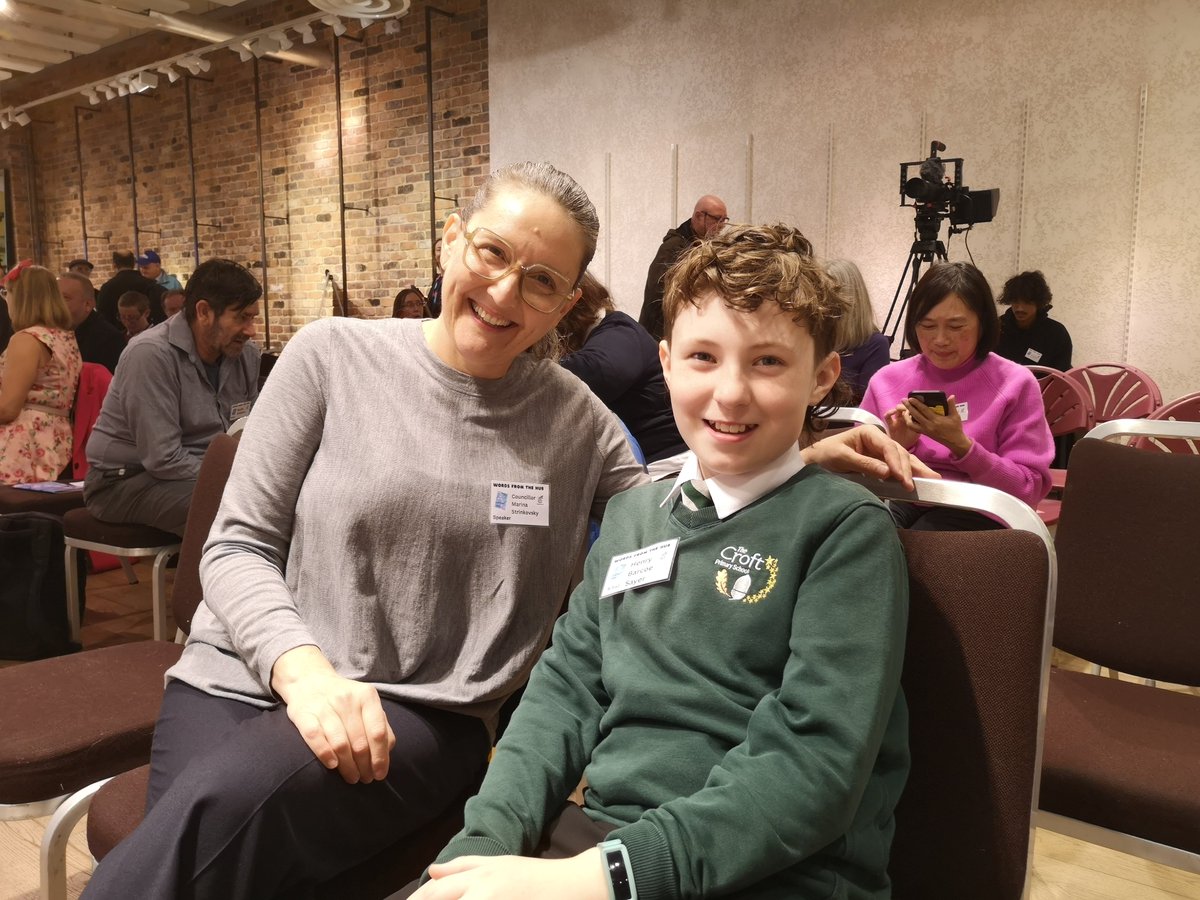 Henry attended the <a href="/hubswindon/">Swindon Hub</a> creative writer's group book launch yesterday as the youngest contributer to the book. One of his drawings was published in 'Words from the Hub.' He also met Deputy Mayor of Swindon <a href="/ImtiyazShaikh/">imtiyaz shaikh</a> and <a href="/strinkovsky/">Cllr Marina Strinkovsky</a> 
<a href="/TheCroftPrimary/">The Croft</a>