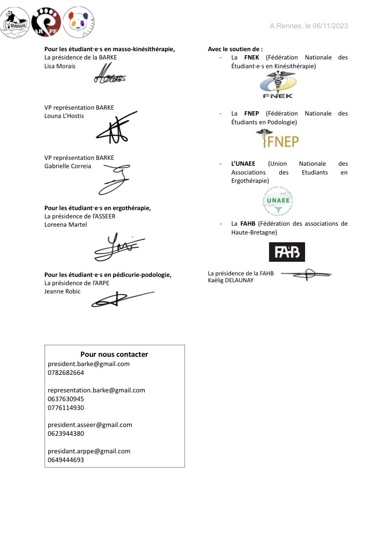 UNAEE (@unaee) on Twitter photo #CdP | le cri de colère d’étudiants en détresse 🚨
❌ des frais de scolarité qui avoisinent les 7️⃣0️⃣0️⃣0️⃣€ pour les #etudiants en #ergotherapie, et la Région qui fait la sourde oreille !
<a href="/LoigCG/">Loïg Chesnais-Girard</a> à quand une réponse contre cette précarité étudiante ??
<a href="/regionbretagne/">Région Bretagne</a> #CdP | le cri de colère d’étudiants en détresse 🚨
❌ des frais de scolarité qui avoisinent les 7️⃣0️⃣0️⃣0️⃣€ pour les #etudiants en #ergotherapie, et la Région qui fait la sourde oreille !
<a href="/LoigCG/">Loïg Chesnais-Girard</a> à quand une réponse contre cette précarité étudiante ??
<a href="/regionbretagne/">Région Bretagne</a>