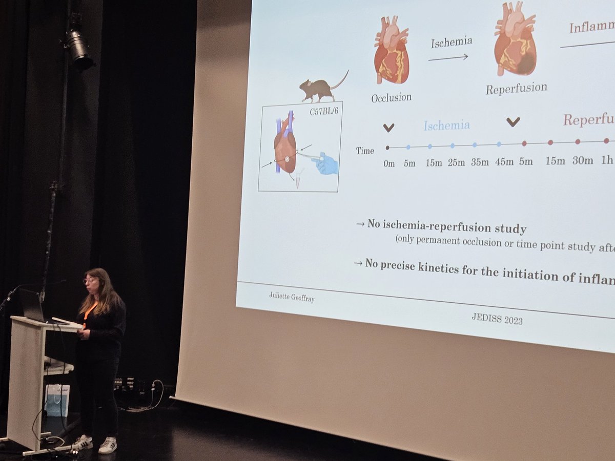 Great talks from our <a href="/LaboratoryIris/">IRIS Team Carmen Laboratory</a> PhD students, <a href="/marie_vedere/">Marie Védère</a> &amp; <a href="/JuGeoffray/">Juliette Geoffray</a>, respectively on organ preservation and MI transcriptomic analysis, #JEDISS 2023