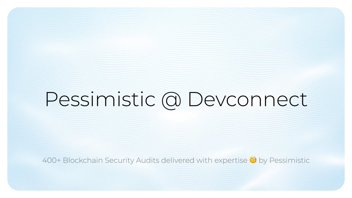 Pessimistic Security tweet media