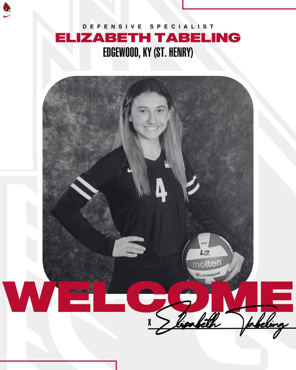 Ball State Volleyball 🏐 (@ballstatewvb) on Twitter photo We have a new addition to the Ball State Volleyball Family ❤️
We're excited to welcome Elizabeth Tabeling (<a href="/etabeling4/">Elizabeth Tabeling</a>) to The Nest
#ChirpChirp | #WeFly We have a new addition to the Ball State Volleyball Family ❤️
We're excited to welcome Elizabeth Tabeling (<a href="/etabeling4/">Elizabeth Tabeling</a>) to The Nest
#ChirpChirp | #WeFly