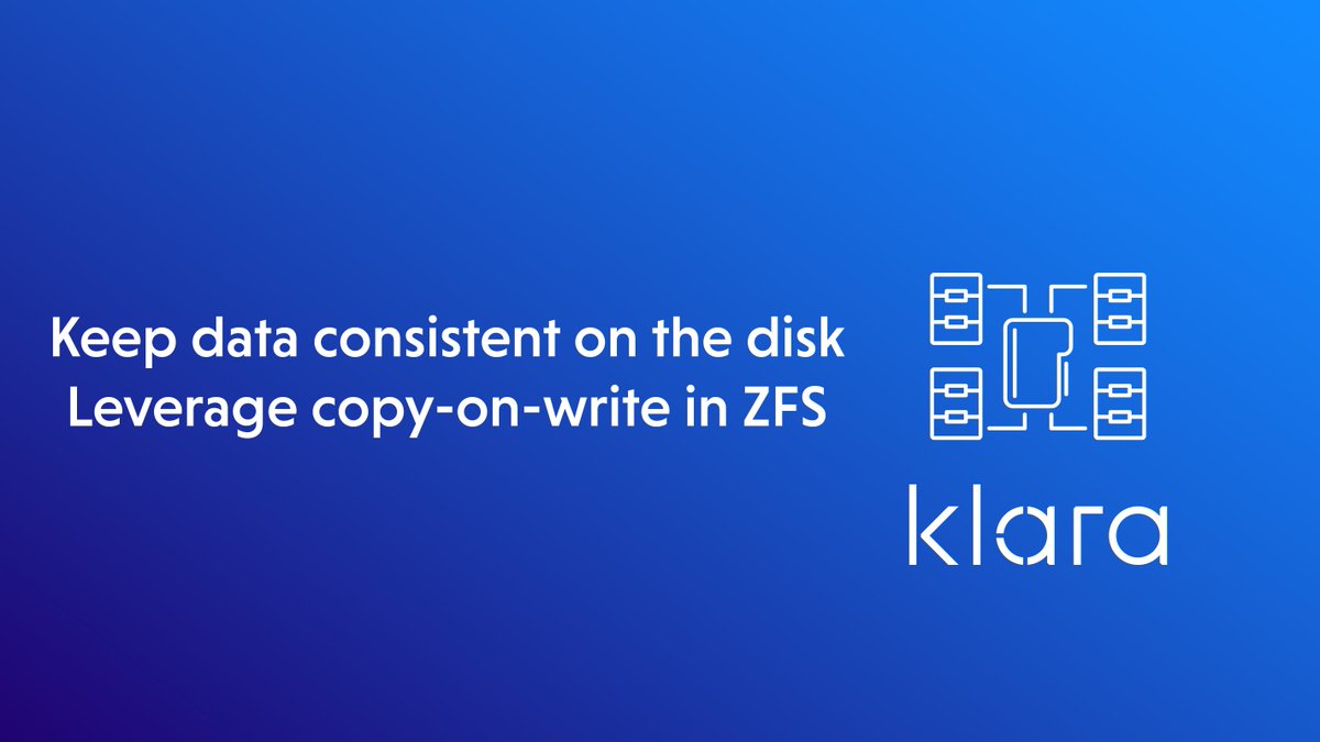 klarainc's tweet image. Data integrity is what makes #ZFS stand out as a #filesystem. ZFS protects the user's data on disk from silent data corruption caused by factors like #data degradation, overrides, phantom writes and so on in the disk firmware.