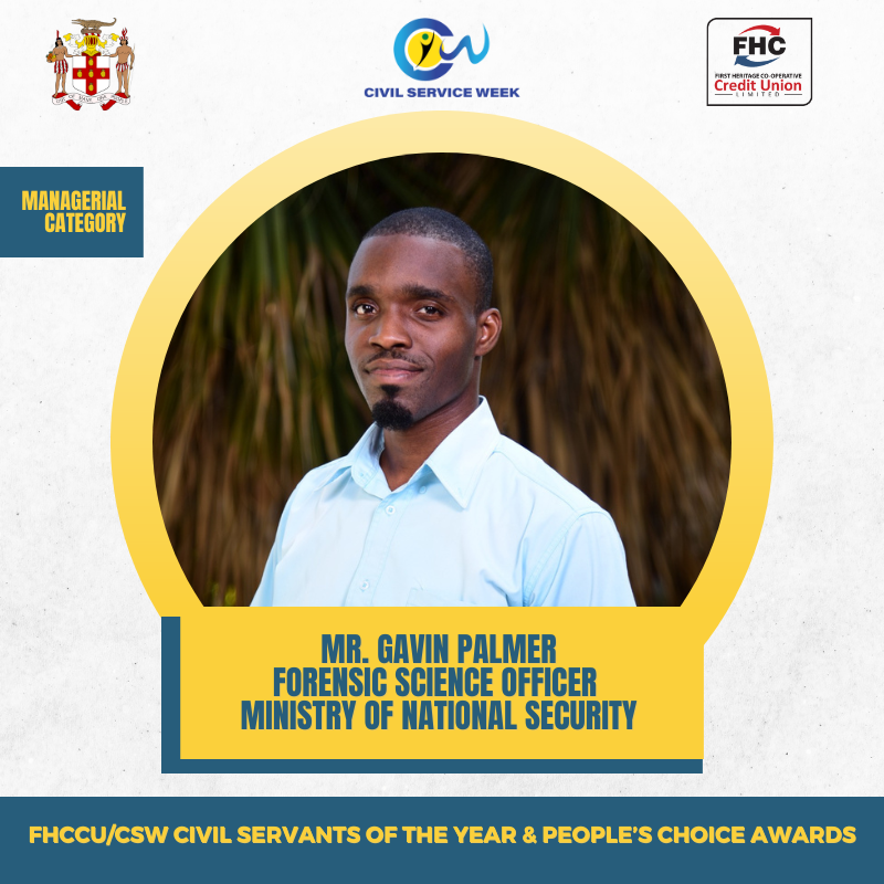 MOFJamaica's tweet photo. Meet the finalist in the Managerial Category for the FHCCU/CSW Civil Servants of the Year Award 2023.
Vote for your favorite Civil Servant for the People's Choice Award.
https://t.co/iurBGPoMjb
#CivilServiceWeek
#MOFPSJamaica https://t.co/MeHuDNPIMN