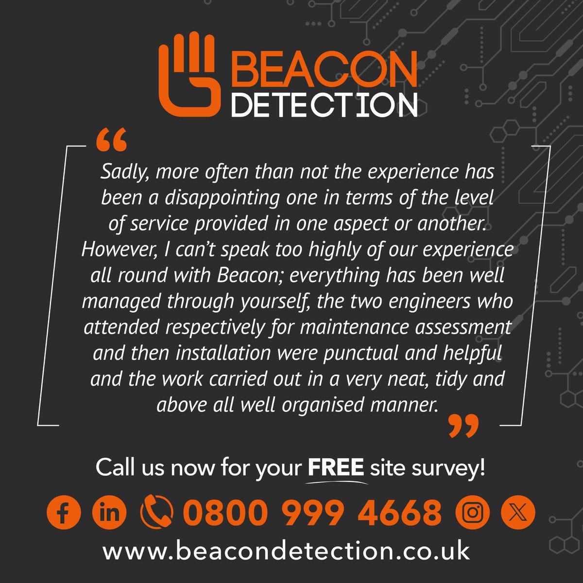 BeaconDetection's tweet image. &quot;Just a brief note to say how pleased we have been with the remedial work carried out by Beacon Detection recently to our fire alarm system at St Michael&apos;s Church.&quot;

#BeaconDetection #CCTV #Homesecurity #Fireandsafety #PowysBusiness #FiresafetyPowys #BusinessSecurityPowys
