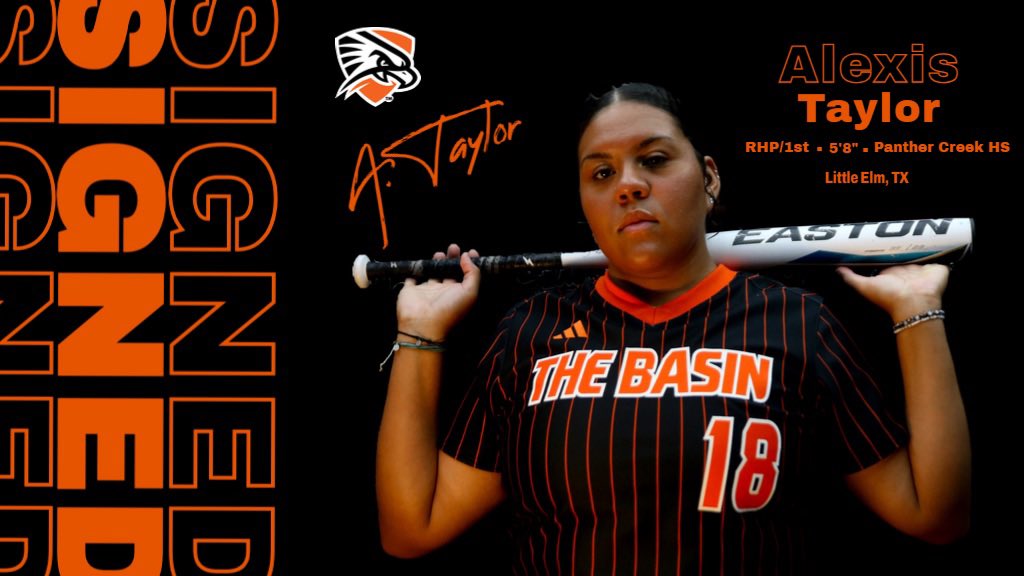 ✍️ Officially a Falcon! 
From Little Elm, TX. This kid can SLING IT🔥AND SWING IT 💣 please help us welcome <a href="/alexis83815014/">Alexis Taylor</a> to the UTPB Softball family! #BeTheChange #FalconFamily #PitchersWhoRake
