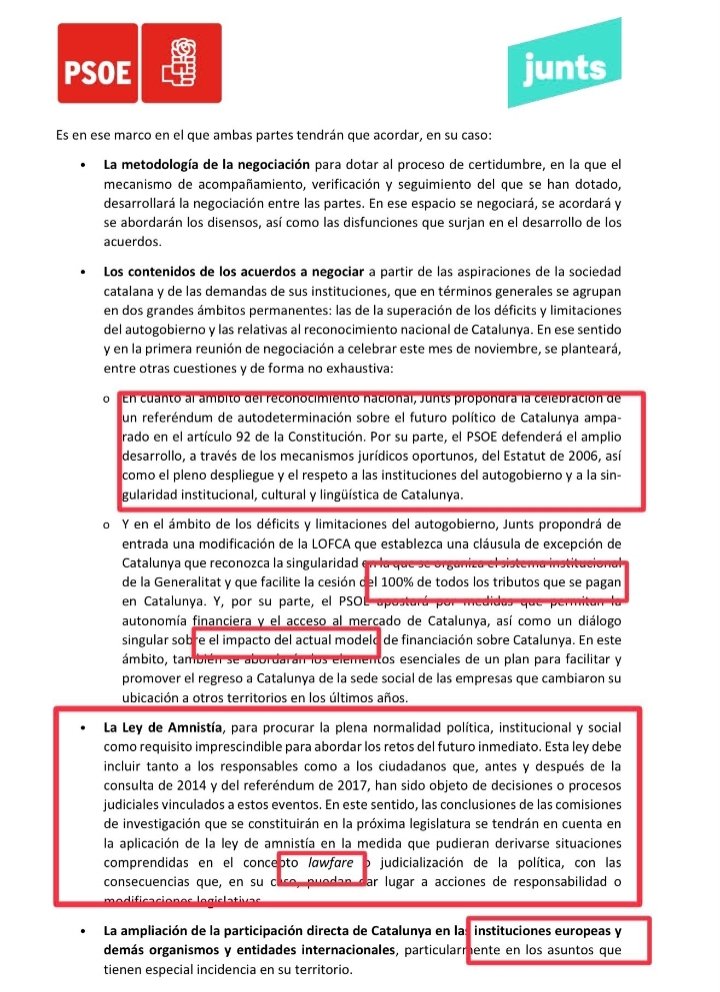 PSOE y Sumar han pactado con la derecha más supremacista e insolidaria. Y no se puede llamar más que 𝘁𝗿𝗮𝗶𝗱𝗼𝗿𝗲𝘀 a quienes han pactado con corruptos y delicuentes de cuello blanco el 𝗾𝘂𝗶𝗲𝗯𝗿𝗲 𝗱𝗲 𝗹𝗮 𝗿𝗲𝗱𝗶𝘀𝘁𝗿𝗶𝗯𝘂𝗰𝗶ó𝗻 𝗱𝗲 𝗹𝗮 𝗿𝗶𝗾𝘂𝗲𝘇𝗮, la