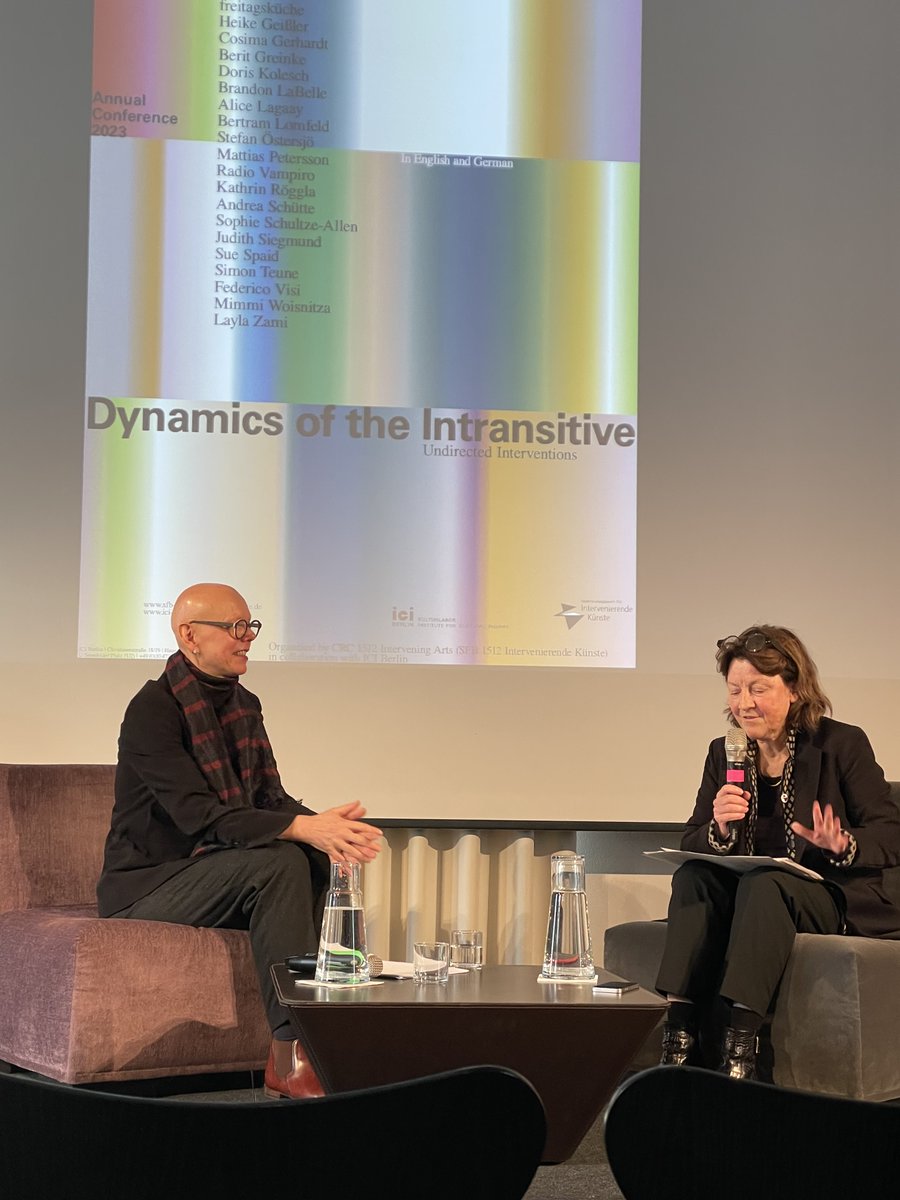 Marie Rosenkranz (@m__rosenkranz) on Twitter photo "Sich zu entziehen funktioniert nicht mehr als Widerstandsfigur" (in Kunst & Wissenschaft). Judith Siegmund im Gespräch mit Susanne Hauser beim @sfb1512 #IntervenierendeKünste am <a href="/iciberlin/">ICI Berlin</a>. "Sich zu entziehen funktioniert nicht mehr als Widerstandsfigur" (in Kunst & Wissenschaft). Judith Siegmund im Gespräch mit Susanne Hauser beim @sfb1512 #IntervenierendeKünste am <a href="/iciberlin/">ICI Berlin</a>.