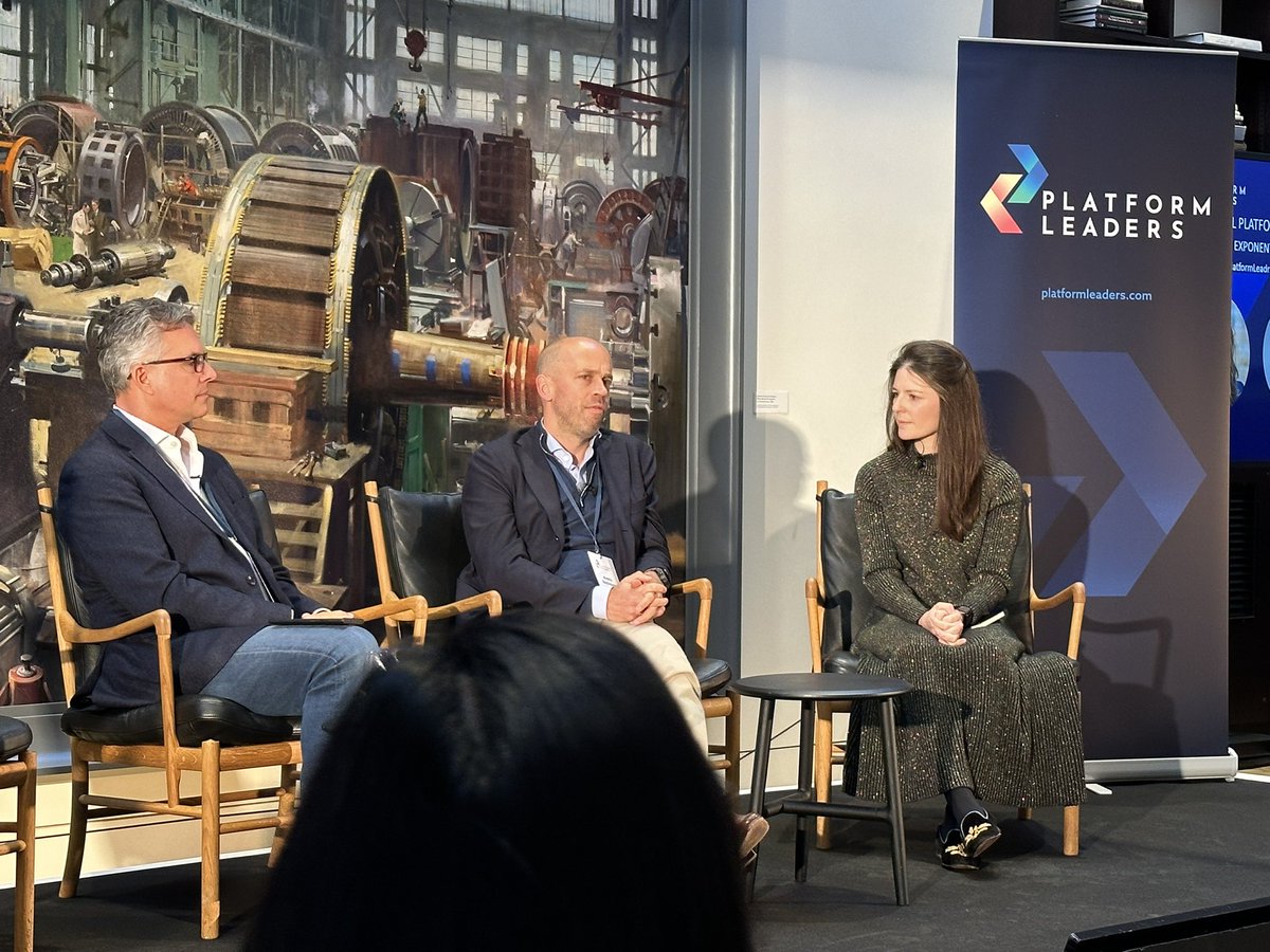 Super insightful panel on the future of platform investment from <a href="/JSchorge/">Joe Schorge</a> <a href="/isomercapital/">Isomer Capital</a> Andrin Bachmann Piton Capital <a href="/Camilladolan/">Camilla Dolan</a> Eka Ventures. “AI is an enabler to supercharge platforms and marketplaces” #PlatformLeasers