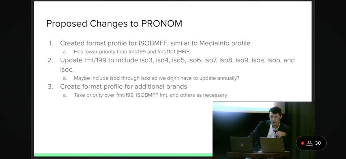 CHLThor's tweet image. @NKrabben call at #NTTW7 for AV experts to help in improving #PRONOM #fileformat identification. #digipres