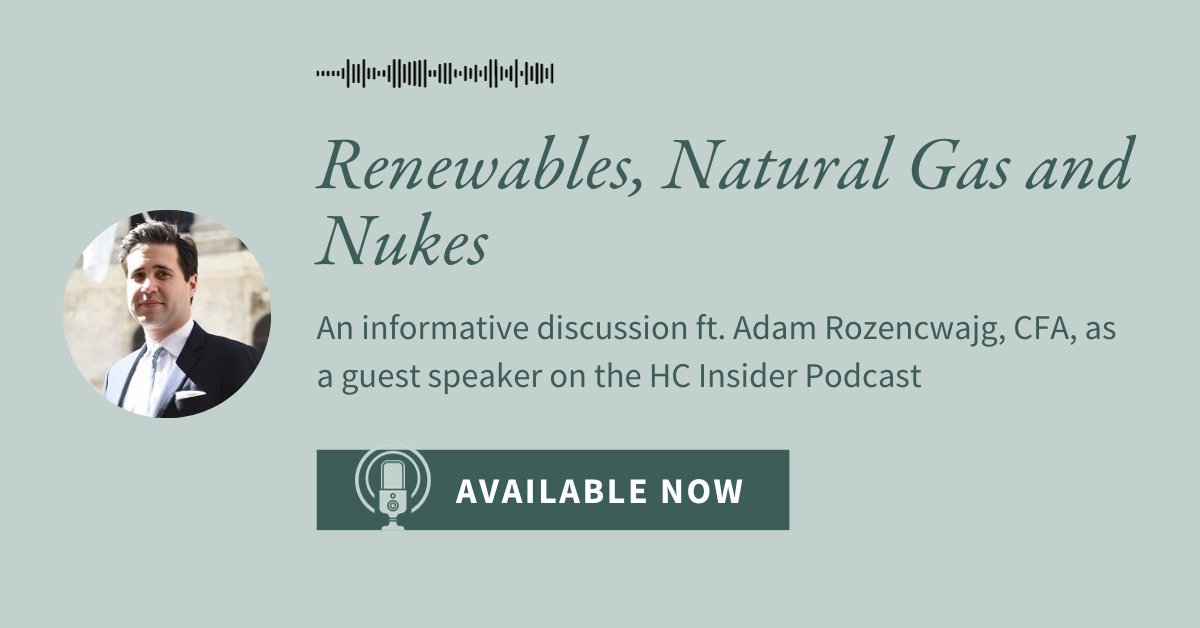 🎙️ New HC Insider Podcast Episode! Adam Rozencwajg looks at energy sector shifts in 2023 and beyond. 

🎧  Tune in to hear his insights on nuclear power, renewables, natural gas and more! 

👉  hubs.ly/Q028ktgt0
--
#energy #naturalresourcesinvestors #commodities
--