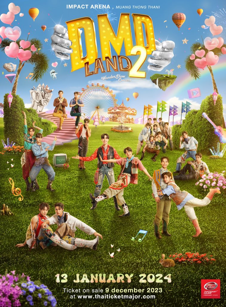 DomundiTV's tweet image. 𝐃𝐌𝐃 𝐋𝐀𝐍𝐃 𝟐 ‘𝐖𝐨𝐧𝐝𝐞𝐫 𝐒𝐡𝐨𝐰’ 𝐂𝐨𝐧𝐜𝐞𝐫𝐭

The 2nd Fan Meeting Concert of Domundi 

🗓️ 13 January 2024
📍 IMPACT Arena, Muang Thong Thani

Ticket Available on 9 December 2023 at thaiticketmajor.com

🎫 Ticket Price: 7,900 / 7,500 / 7,000 / 6,500 / 5,500 /…