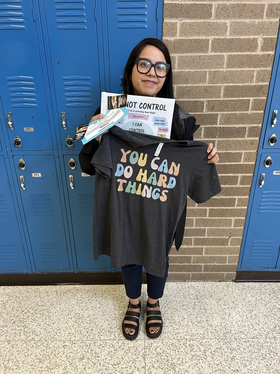 Congratulations to our November Determined Dobie! 🎊
Our TOY has been kicking butt working on her overall health. Thanks for being a leader on campus, Ms. Moss! 💙🐾