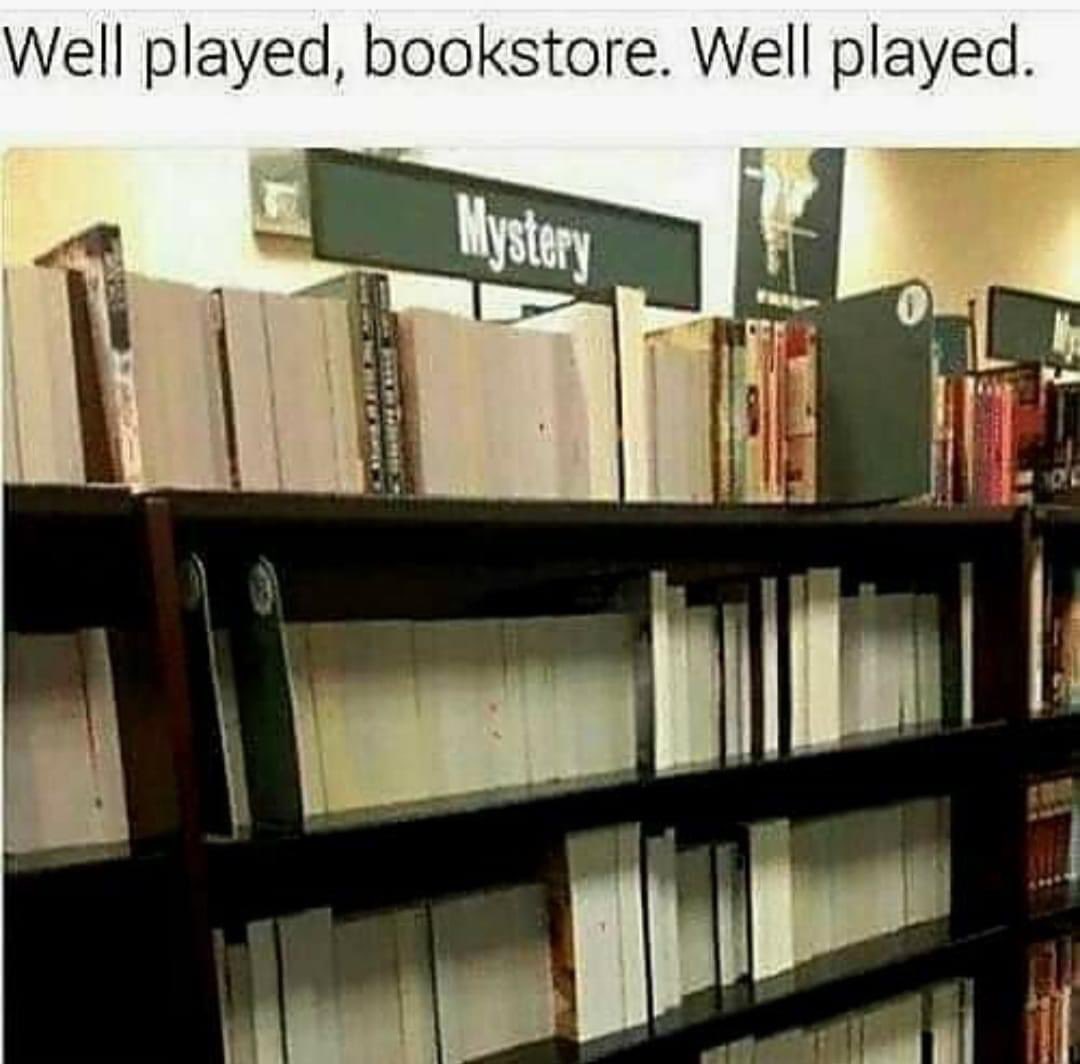 Thought this was funny. I’d like to think if I worked in a bookstore this is what I’d do 😂😂. 
#writingcommunity #humor #readers