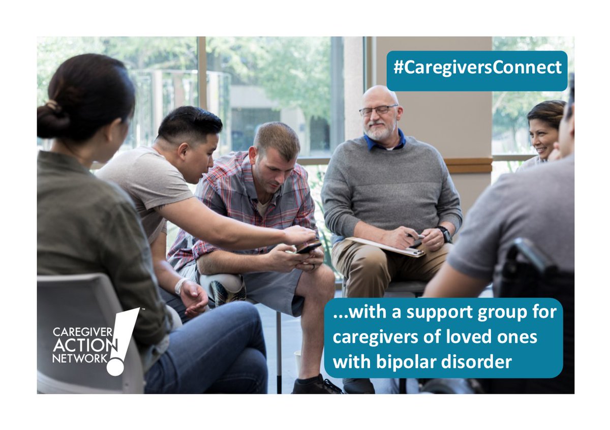 #CaregiversConnect to their support group for advice on caring for a loved one with bipolar disorder. 

Go to bit.ly/3u9bg4Y to learn more. #NFCMonth

cc: <a href="/Alkermes/">Alkermes</a> <a href="/MentalHealthAm/">Mental Health America</a> <a href="/DBSAlliance/">DBSA</a> <a href="/NAMICommunicate/">NAMI</a>