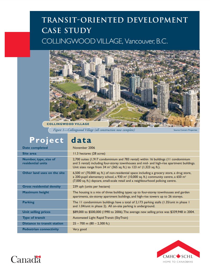 LcpVan's tweet image. Decades ago we figured out how to plan new intensity and amenity around transit stations. Here&apos;s a nice brief on Collingwood Village. #TransitOrientedDevelopment 
 eppdscrmssa01.blob.core.windows.net/cmhcprodcontai…