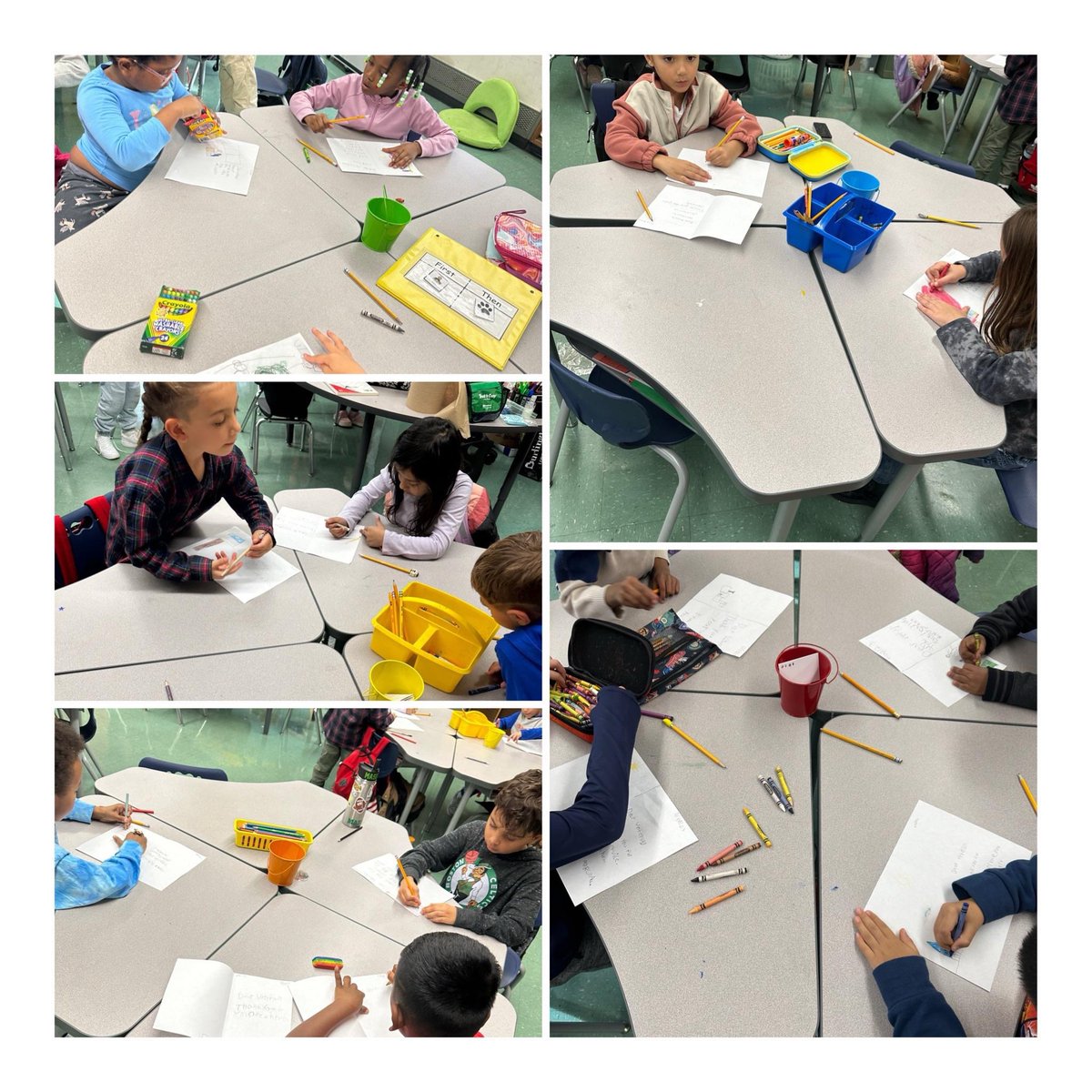 GreystoneEsRI's tweet photo. Good morning 🐯We are honoring Veterans in many ways this week. Yesterday our first graders created special cards to thank those who have served in the military, naval or air service. 🇺🇸 https://t.co/WBcoNmjAwF