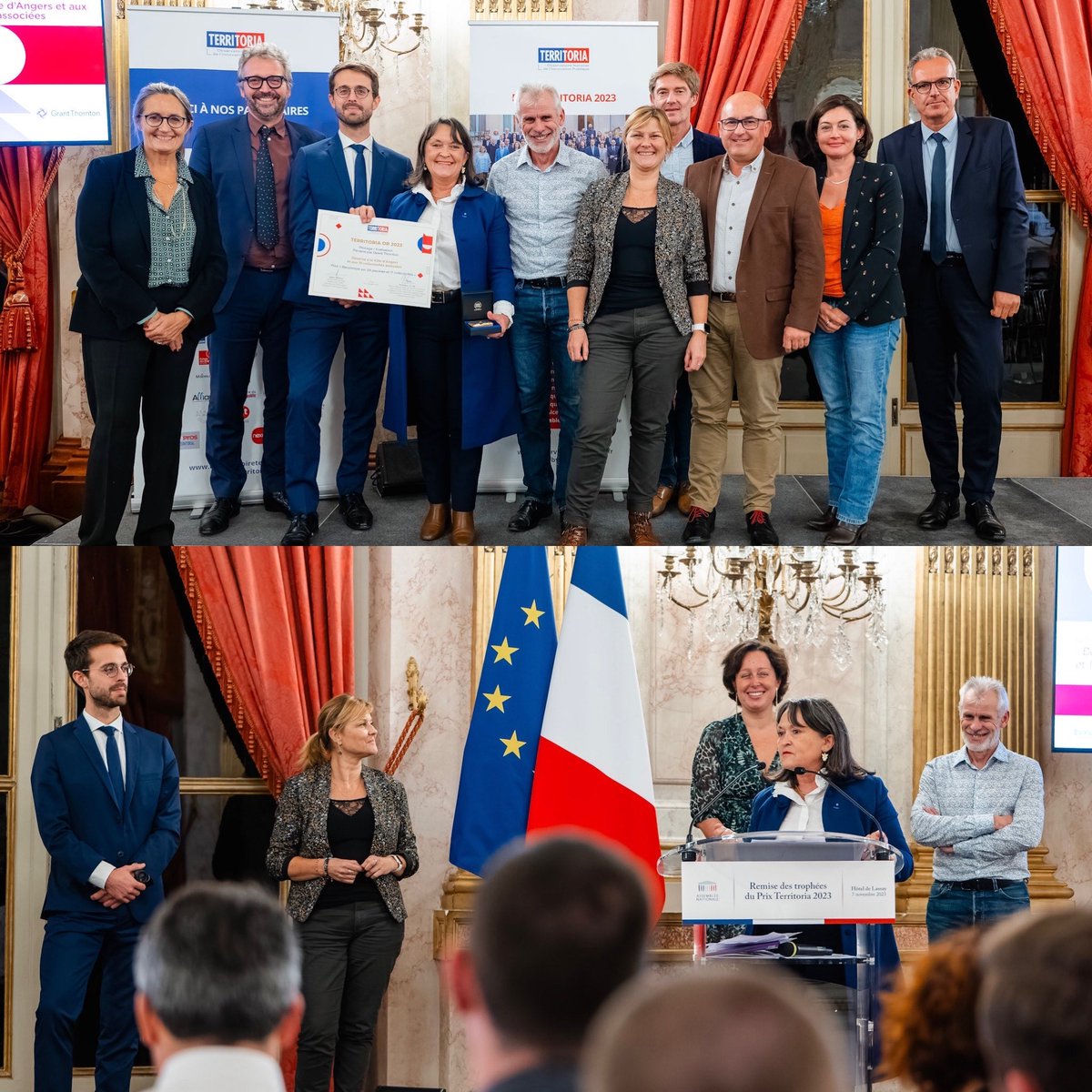 AFIGESE (@afigese) on Twitter photo 🏅Ce 7 novembre, à l'<a href="/AssembleeNat/">Assemblée nationale</a>, la Ville d’Angers et un collectif de 11 collectivités issues du groupe de travail « Tarification et calcul de coût » de l’AFIGESE ont été récompensés du Prix Territoria Or 2023 pour leur benchmark sur le coût des piscines.
Félicitations ! 🏅Ce 7 novembre, à l'<a href="/AssembleeNat/">Assemblée nationale</a>, la Ville d’Angers et un collectif de 11 collectivités issues du groupe de travail « Tarification et calcul de coût » de l’AFIGESE ont été récompensés du Prix Territoria Or 2023 pour leur benchmark sur le coût des piscines.
Félicitations !