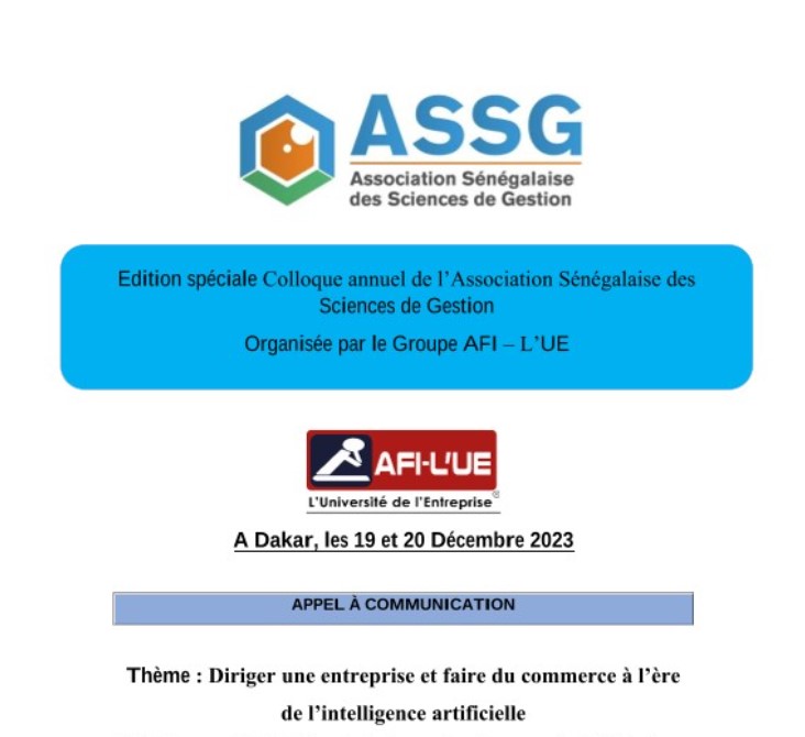 Association Sénégalaise des Sciences de Gestion tweet media