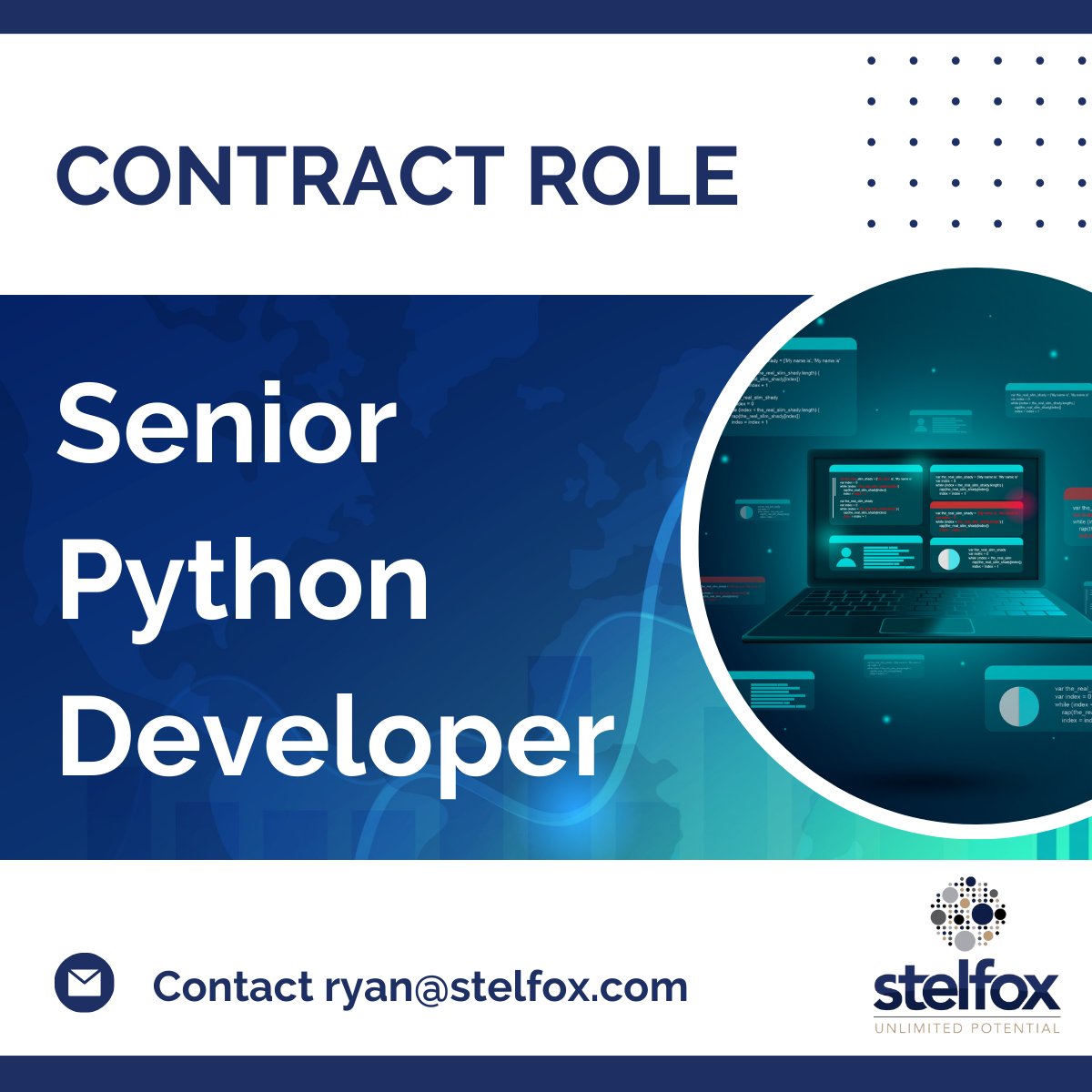 We are seeking a Senior Python Developer - Flexible Hybrid Work (Dublin).
If you are interested you can apply here linkedin.com/jobs/view/3761…
#greenfieldproject #python #django #hybridworking #contractjobs