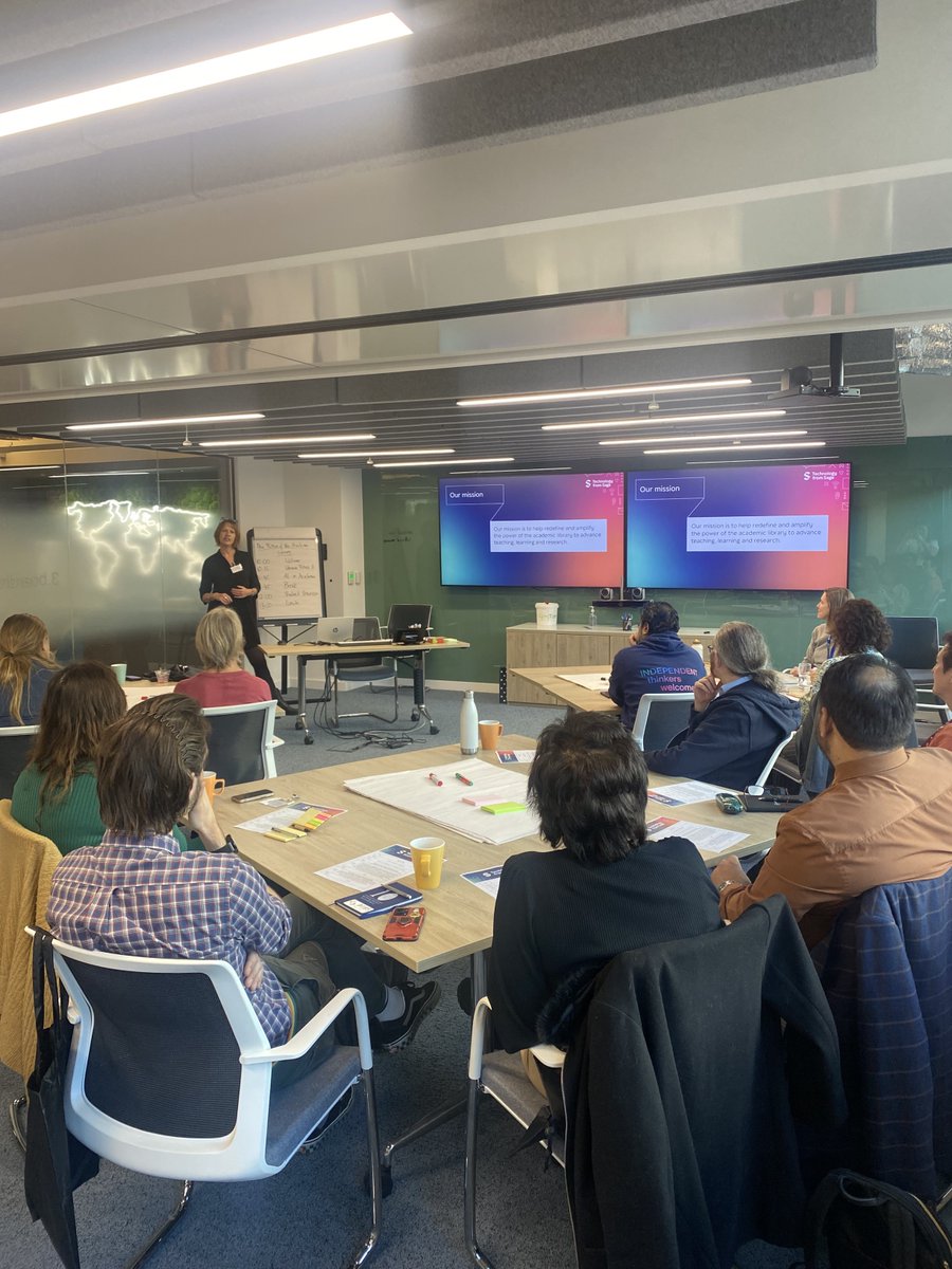 leanlibrary's tweet image. Our Sales Director, Nicola Langford, is kicking off our ‘Future of the academic library’ event on how the academic library is the North Star at #TechfromSage.

We&apos;re excited to see so many librarians in the audience and looking forward to an insightful morning of workshops.