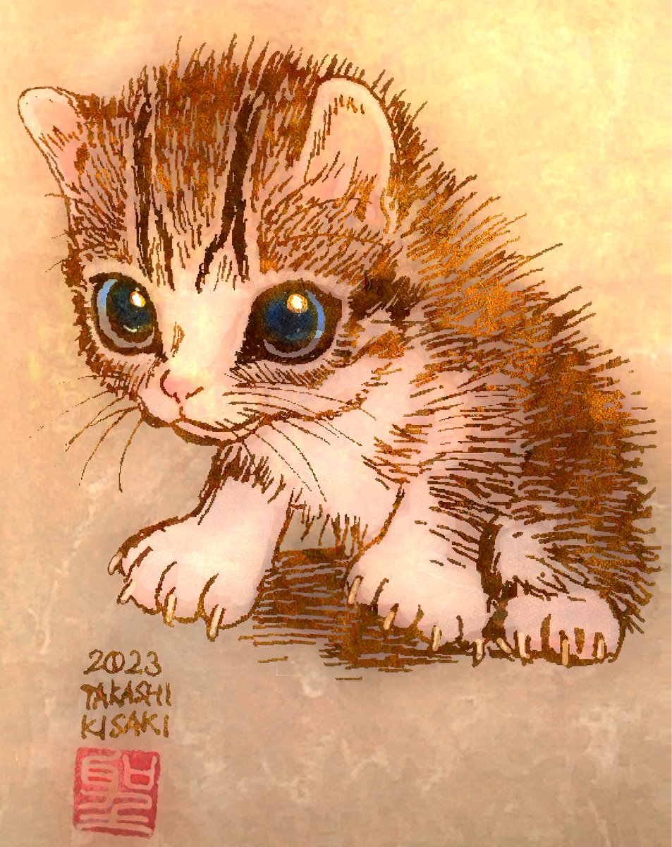 「おはこんばんちは『みゅーみゅー』 」|CatCuts ✴︎日々猫絵描く漫画編集者のイラスト