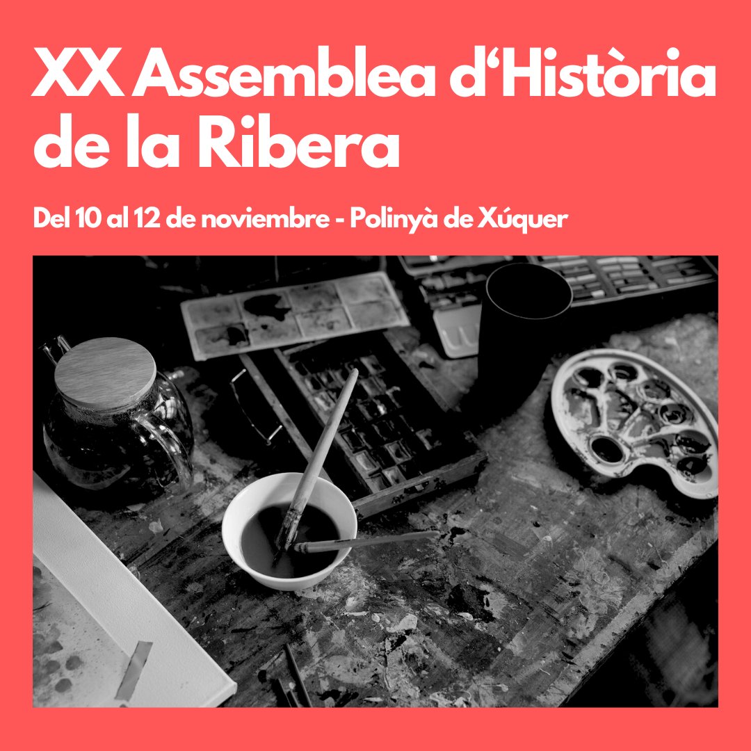 dcadhaupv's tweet photo. XX Assemblea d'Historia de la Ribera 📚

Este fin de semana del 10 al 12 de noviembre en Polinyà de Xúquer se celebra la XX Asamblea de Historia de la Ribera, en ella participan los profesores @AliagaJoan2  y @vicentgimenez ✍🏻

📄Programa: https://t.co/zB5SIwiRlB https://t.co/PywMx81ybC