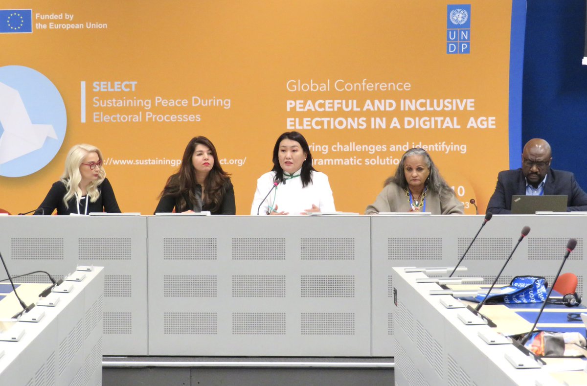 🌏 Panelists unveil successes and lessons learned at #SELECT conference from 🇲🇳Mongolia, 🇪🇹Ethiopia, 🇿🇲Zambia and beyond in shaping gender-inclusive political processes. 

#GenderEquality #WomenEmpowerment