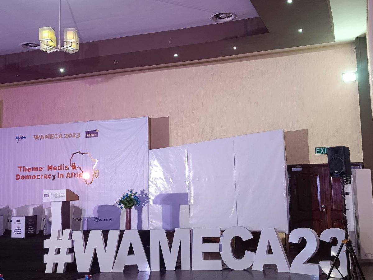 #WAMECA  set up is awesome and I am glad to be part of this year's conference. Thanks to <a href="/TheMFWA/">Media Foundation for West Africa</a>  for the opportunity through the Digitial Public Infrastructure Journalism fellowship.