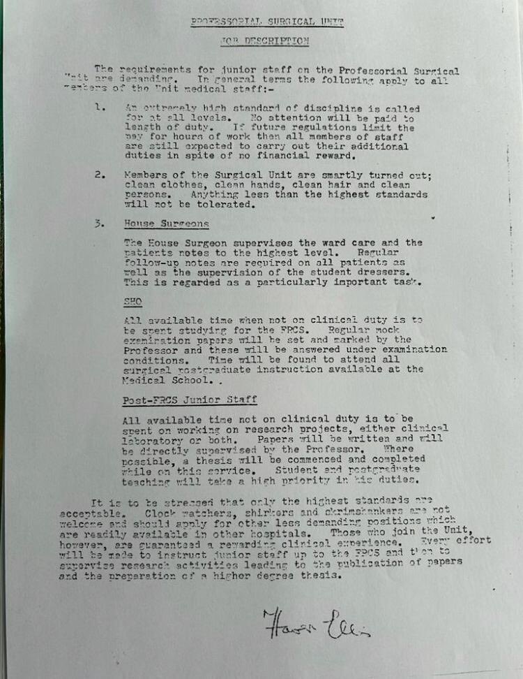 SimonNoble's tweet image. Surgical job expectations: Westminster Hospital 1983.