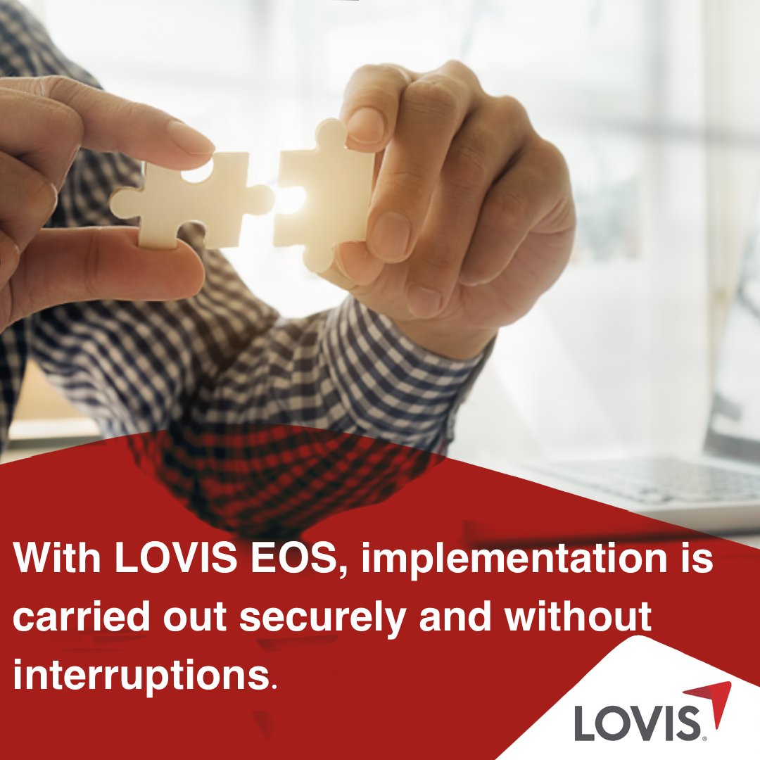 LOVIS EOS ensures a seamless implementation with uninterrupted operation. #EOS #OptimizedSupplyChain #Efficiency #DigitalTransformation #EfficiencyImprovement #ProcessOptimization #BusinessBenefits #DigitalImplementation #BusinessTransformation #LOVIS