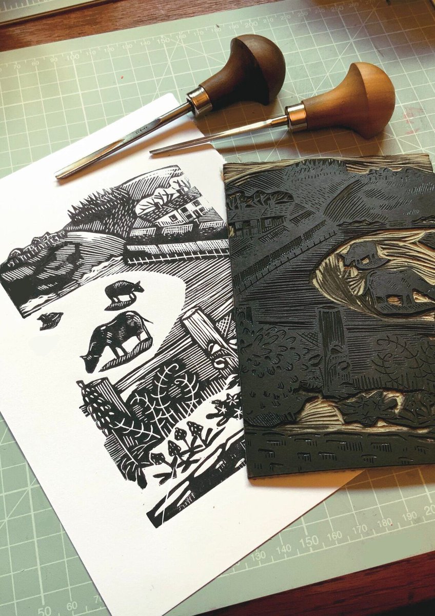 Fancy learning something new? Want to create your own unique artwork? Learn lino cut printmaking in this 3hr introductory course with printmaker Katie Stone 🎨📓 Design, cut and print an edition of your own artwork 🖼️ 👉 Book your space here: bit.ly/3sis1u1
