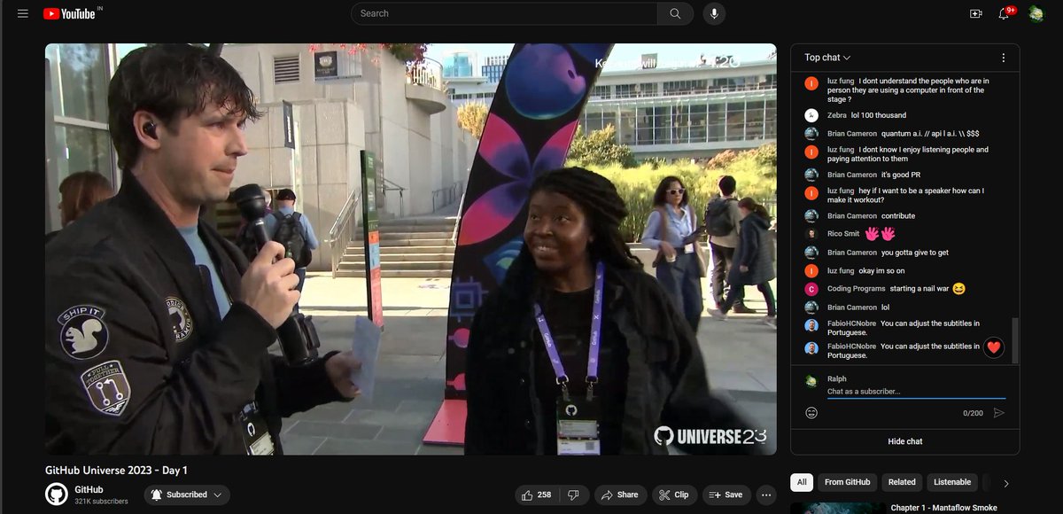 Ralph_106901's tweet image. GitHub Universe 2023, Day 1
@github @githubuniverse

The first day of GitHub Universe 2023 has just concluded. Never expected watching live from afar would give that much allowance. Though it would&apos;ve been a next level experience to be there in-person at YBCA.
#githubuniverse2023