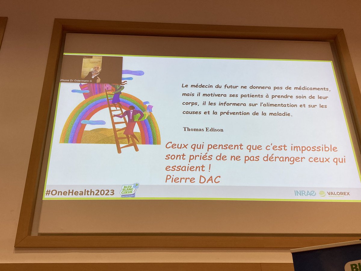 Nathalie KERHOAS (@kerhoasnathalie) on Twitter photo #OneHealth2023
Le professeur Gerard Ostermann, CHU Bordeaux, psychothérapeute nous parle avec brio de la résistance aux changements.
« La vie câest comme 1 vĂ©lo, il faut avancer pour ne pas perdre lâĂ©quilibre ».
Une bien belle philosophie que nous adoptons chez <a href="/BleuBlancCoeur/">Bleu-Blanc-Coeur</a> #OneHealth2023
Le professeur Gerard Ostermann, CHU Bordeaux, psychothérapeute nous parle avec brio de la résistance aux changements.
« La vie câest comme 1 vĂ©lo, il faut avancer pour ne pas perdre lâĂ©quilibre ».
Une bien belle philosophie que nous adoptons chez <a href="/BleuBlancCoeur/">Bleu-Blanc-Coeur</a>