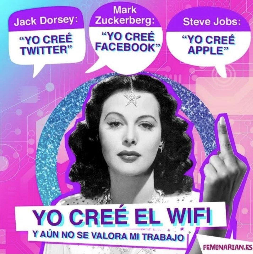🤖Avui és el #DiaDelInventor‼️

Sí, així, amb una "o". 

Quina ironia que sigui perquè el 9 de novembre de 1914 va neixer Hedy Lamarr, actriu, enginyera i inventora qui passaria a la història per cedir la patent del seu invent de la primera versió de l'espectre eixamplat a