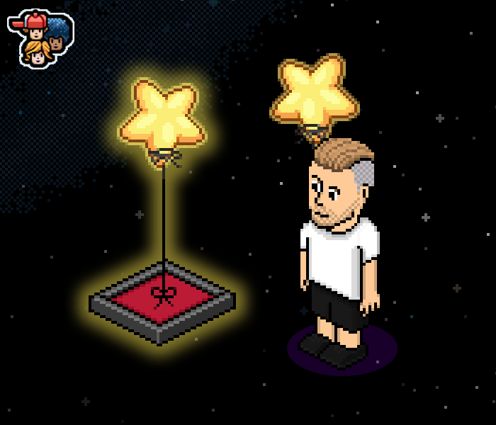 ⭐️ The Cosmo’s Tethered Stars Giveaway 2! ⭐️ 

📷Follow  <a href="/Habbolar_com/">Habbolar.com</a> and <a href="/Habbo/">Habbo</a> accounts. 
📷Like and retweet this tweet. 
📷Tag 3 friends under this tweet.
📷Comment #Habbo

5 Winners will be announced next week!
Good luck everyone!💫