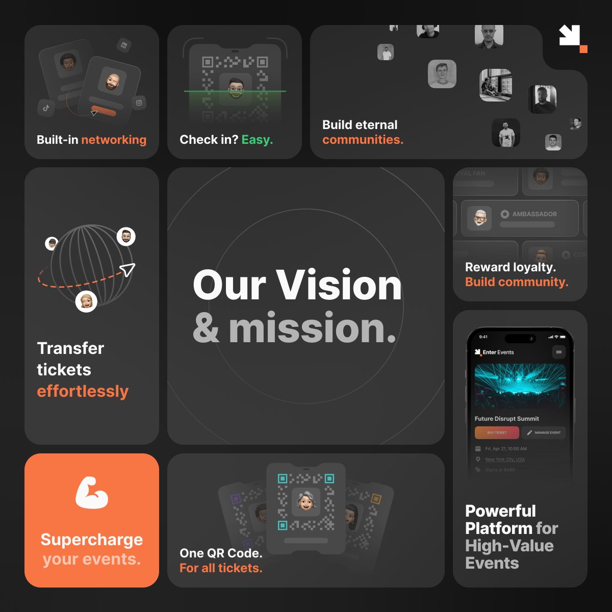 Our mission? To replace throwaway paper tickets with digital collectibles to help event organizers build meaningful connections with their fans and democratize the ticketing🎟️ industry predominantly controlled by a select few major players.
#Enter #ticketing #eventplatform