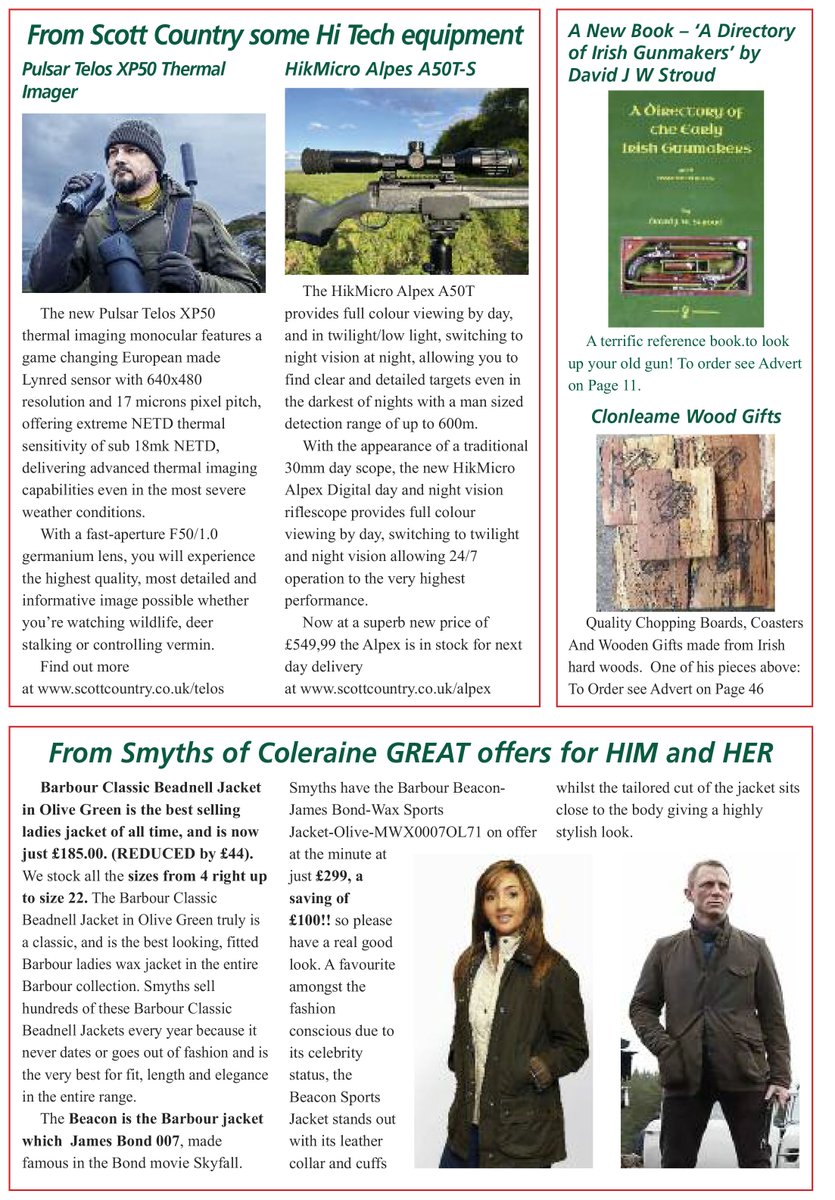 Some great Christmas presents in the Irish Country Sports &amp; Country LIfe magazine.