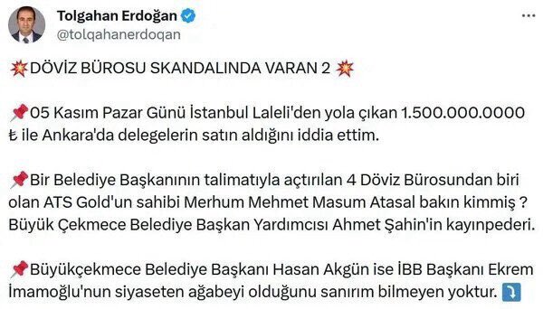 İbrahim Melih Gökçek on X: "YENİ ŞAFAK HABERİ🔻 CHP KURULTAYINDA Kİ KARA PARA SKANDALI BÜYÜYOR. İddialar İmamoğlu'nun 'siyasi ağabeyi'ne kadar uzandı 38. Cumhuriyet Halk Partisi (CHP) Olağan Kurultayı yaşanan değişimle değil ortaya