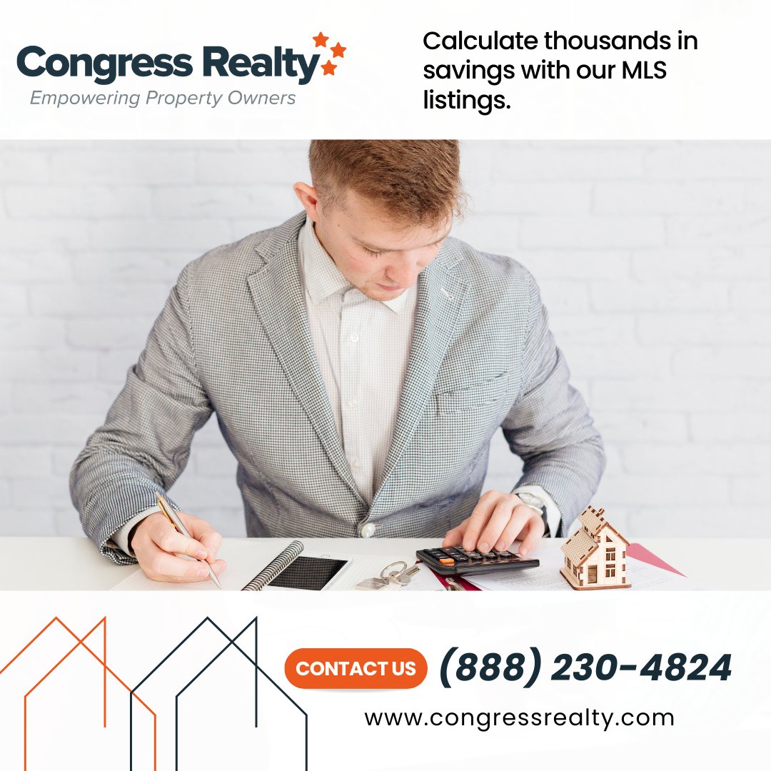 Congress_Realty's tweet image. Curious about your savings with Congress Realty? Calculate now at (888) 230-4834. #CalculateSavings #MaximizeProfits #CongressRealty